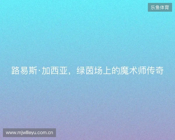 路易斯·加西亚，绿茵场上的魔术师传奇